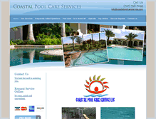 Tablet Screenshot of coastalpoolcareservice.com